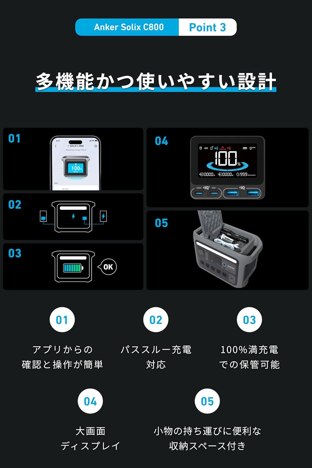 Anker_Solix C800 Portable Power Station_商品説明画像_06